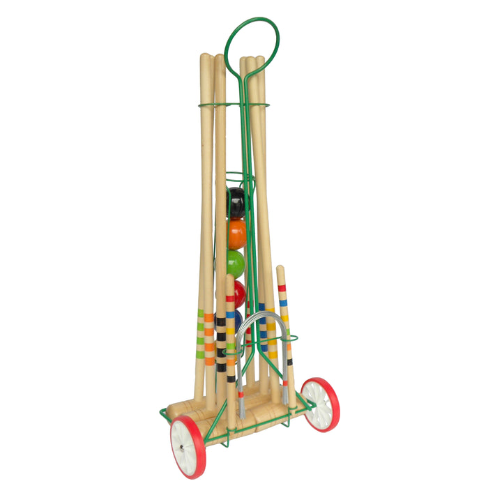 6-Player Croquet Set with Trolley