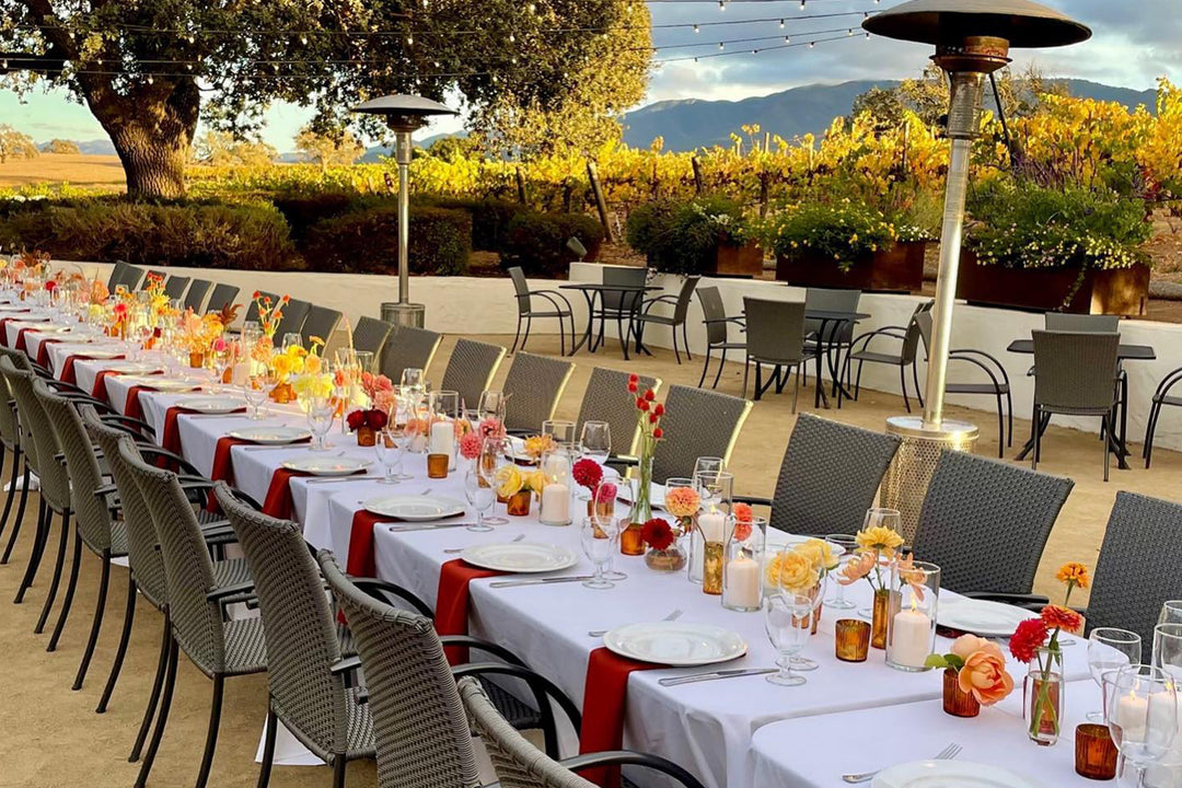 Kettler Patio furniture in a restaurants outdoor patio area.