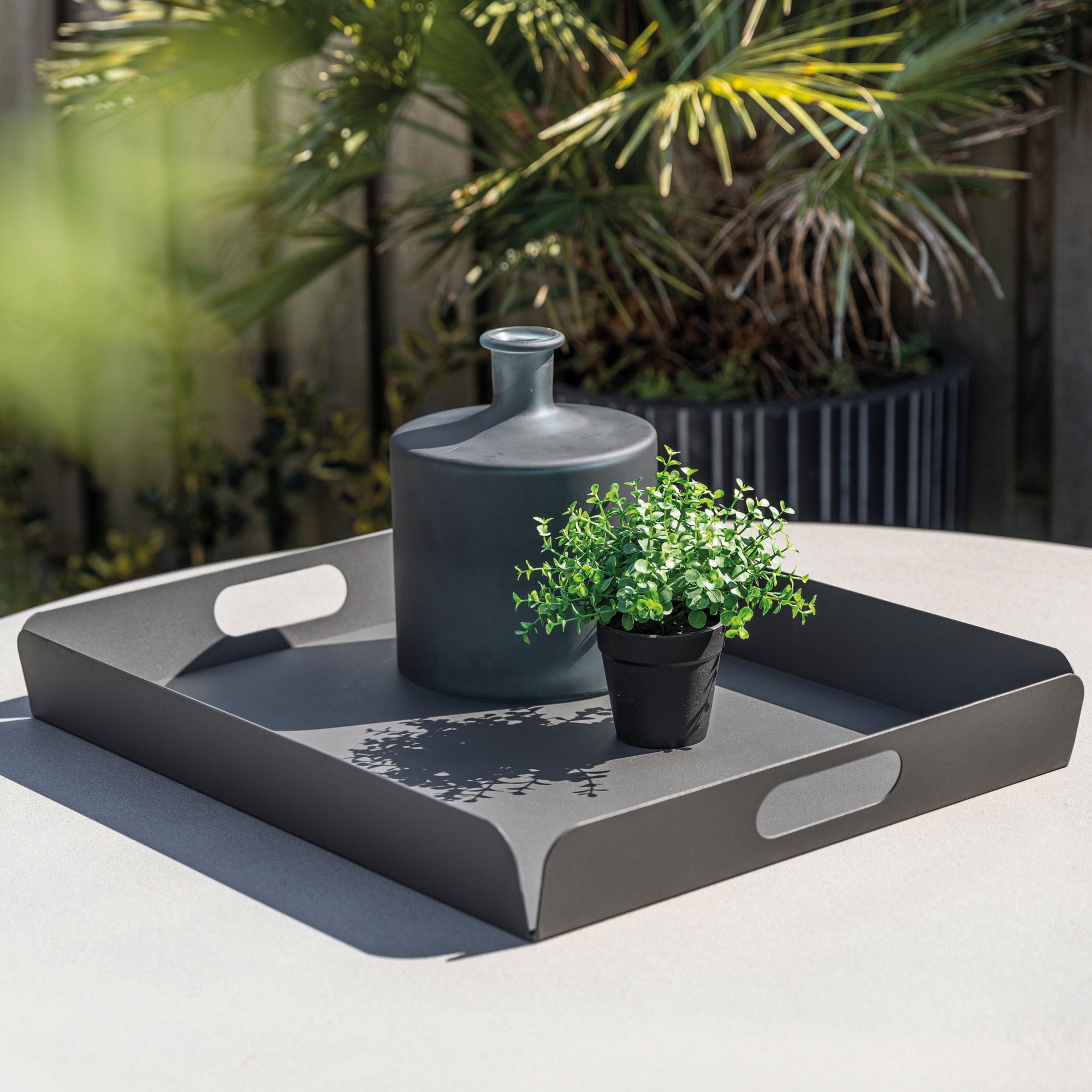 Patio Accessories such as Serving Trays, Umbrellas, Firepits, Hammocks and more to compliment any style.