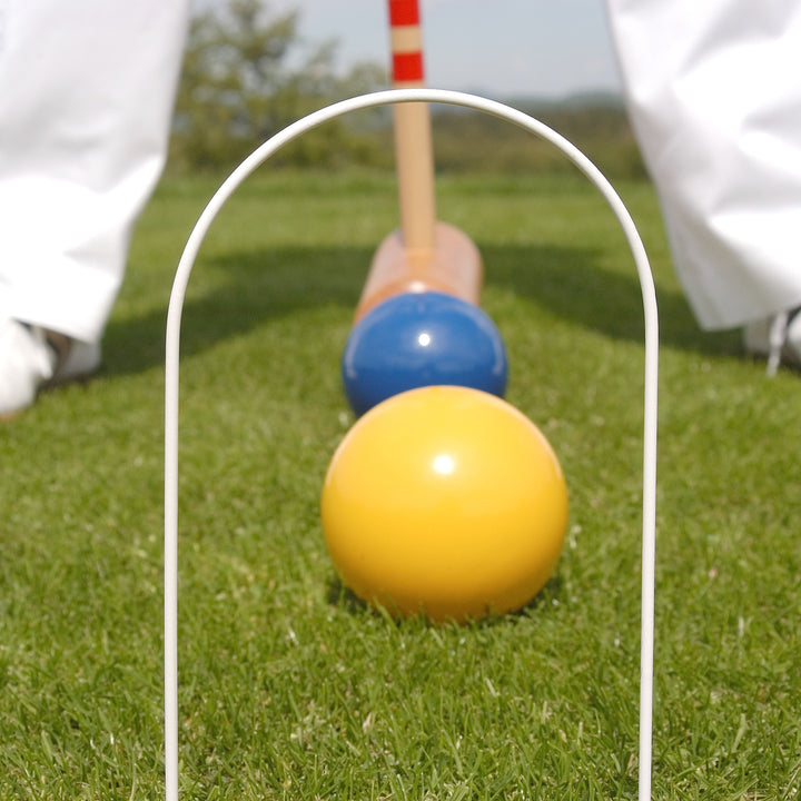 Lifestyle image of people playing the 4 Player Croquet Set