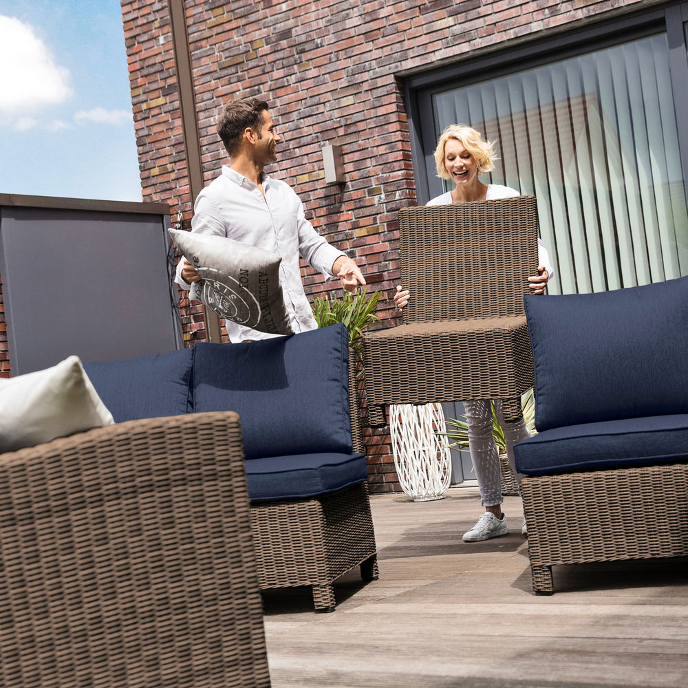 With Palma Casual Dining you can enjoy dining and relaxing in one beautiful set of furniture.  Eat, drink, entertain, relax with friends; casual or formal. All in all, it's a fusion of lounge and dining in one unique set making it incredibly versatile and a great value.