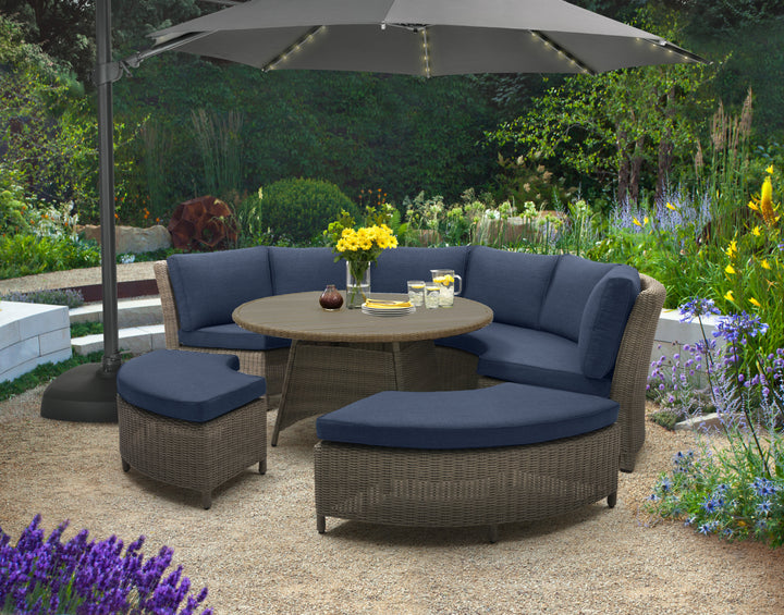 KETTLER Palma Round Wicker Casual Dining Table