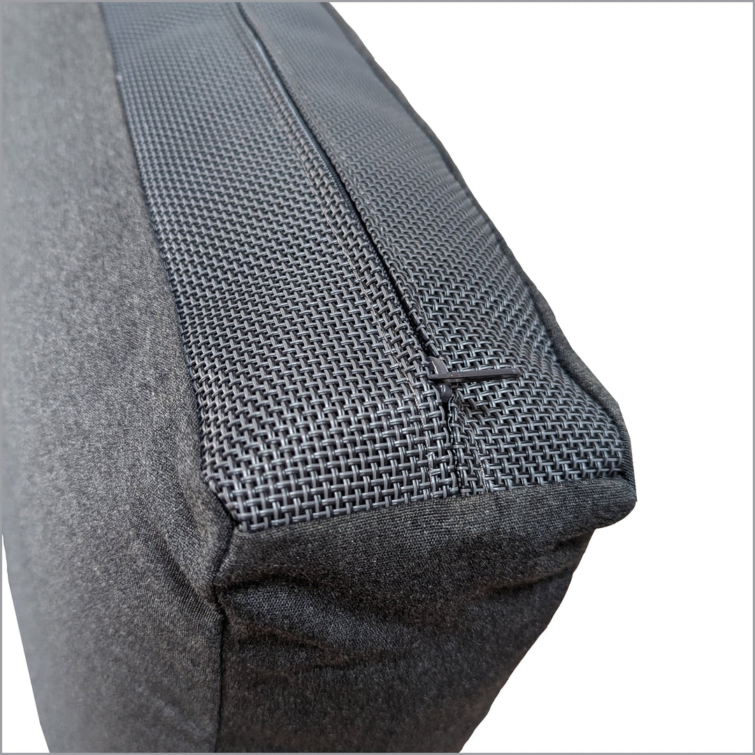 Cushions Feature Zippered Mesh Undersides