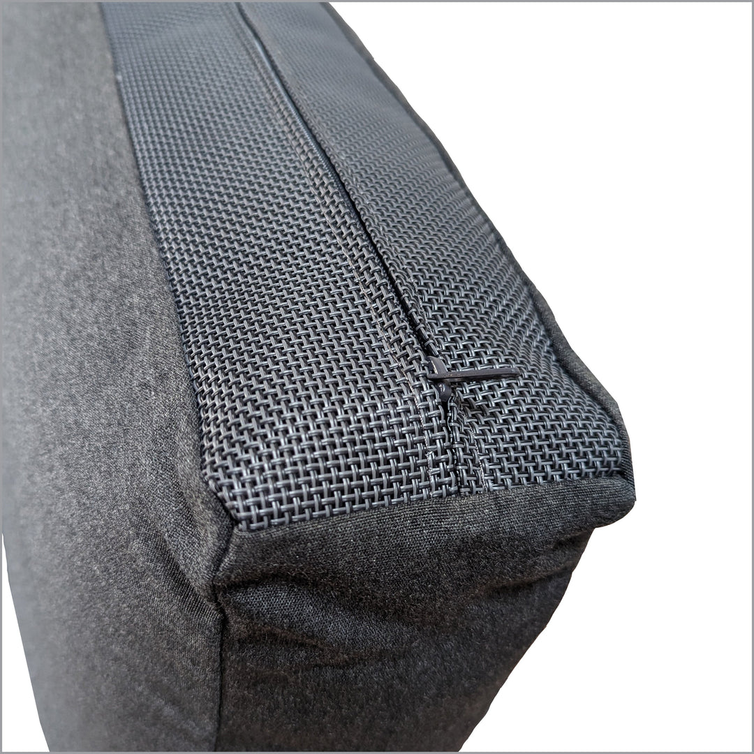 Cushions Feature Zippered Mesh Undersides