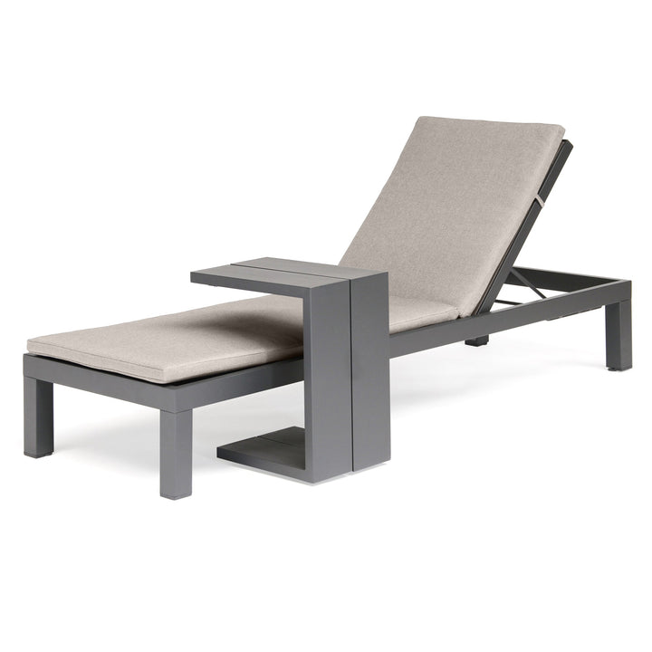 Expertly crafted with a light-weight powder coated aluminum frame, the Elba Multi-Position Lounger offers six comfortable seating positions and easily reclines for optimal relaxation.
