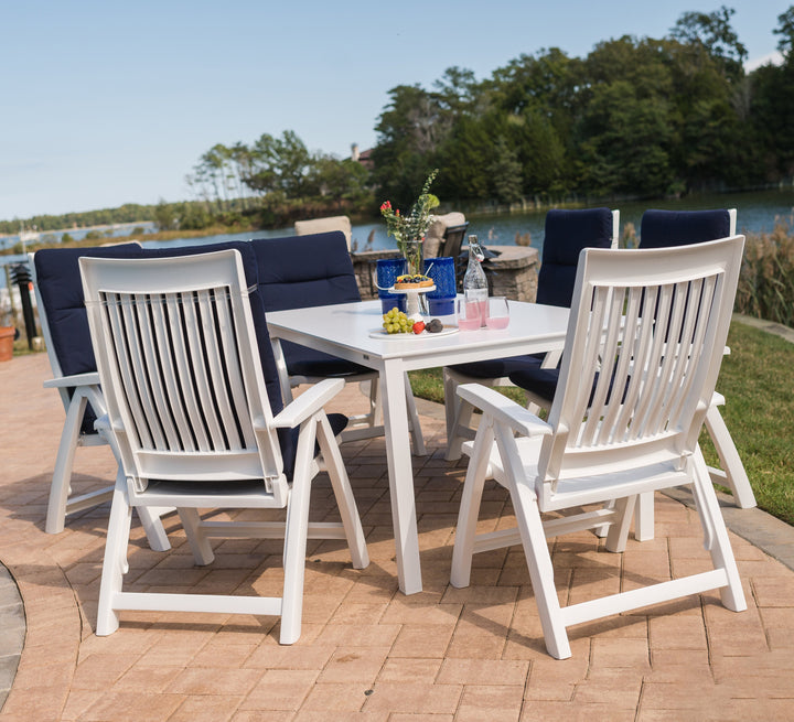 Roma 7-Piece Resin Dining Set With Cushions