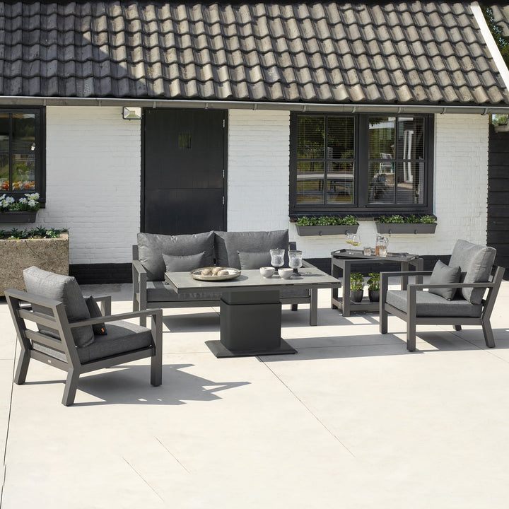 Timber Lounge Conversation Set - Lava