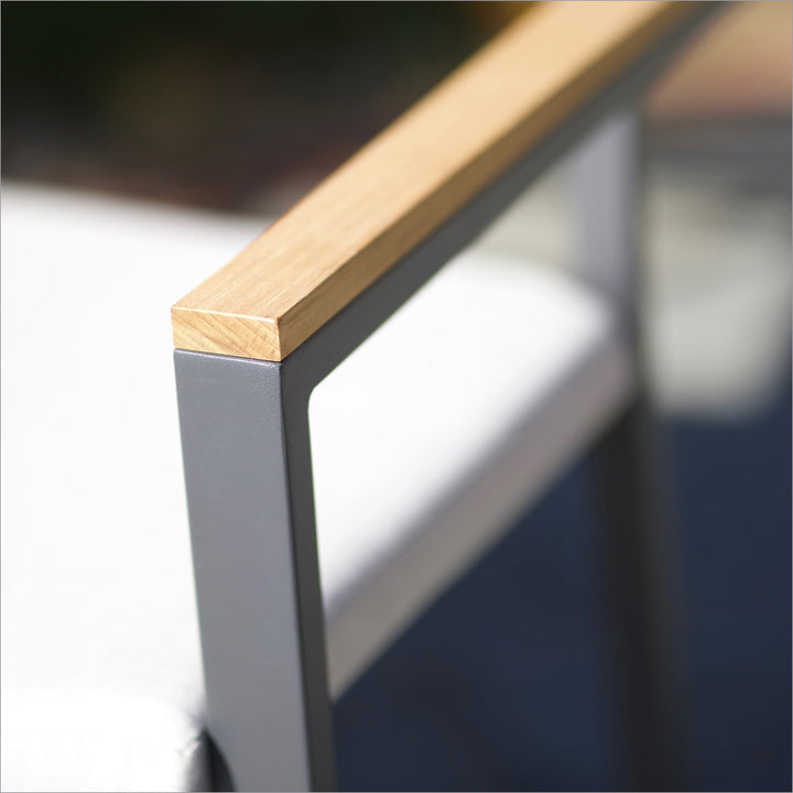 Elba Aluminum Bar Chair With Cushion