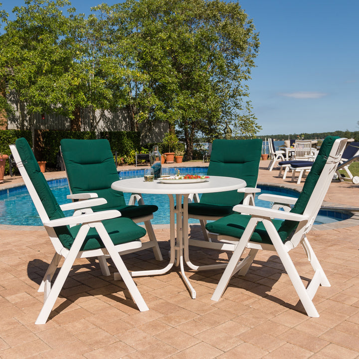 Sieger 5-Piece Resin Dining Set With Cushions