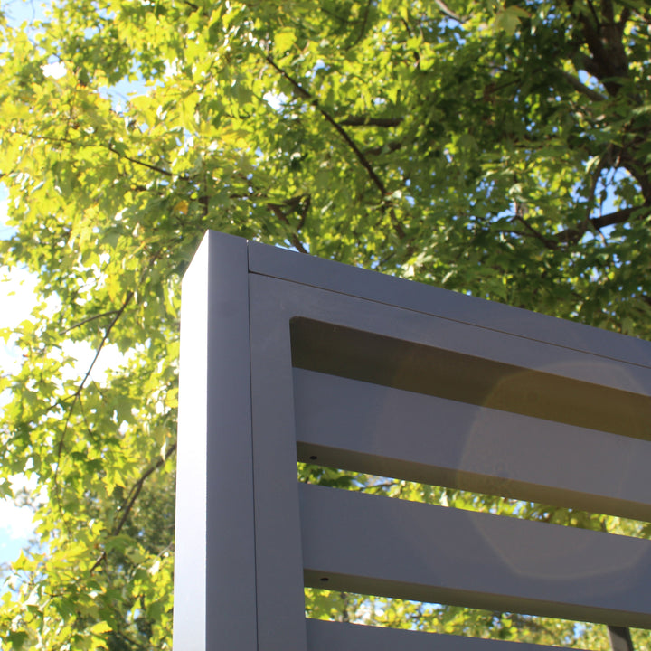 Aluminum Patio Room Divider corner closeup