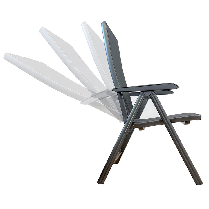 The Basic Plus Collection features textile sling material that provides a relaxing lounge experience without the need for cushions. The folding design makes storage a breeze. The robust aluminum frame allows for versatility and durability that is ideal for outdoor furniture.