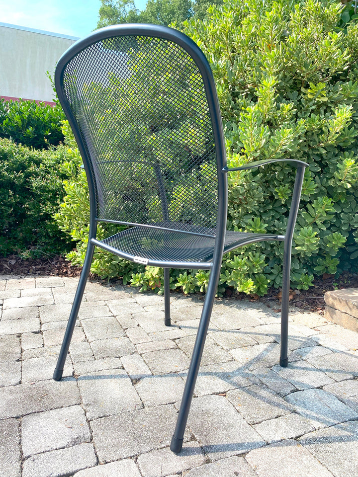 The Kettler Caredo collection is an elegant collection of steel mesh dining products that is at home in any outdoor setting. The Caredo features a comfortable seating position thanks to it's ergonomic curved back and seat. Kettler's Electrotherm™ finish of the Caredo gives the furniture a classic look for traditional gardens while still protecting the furniture from the elements.