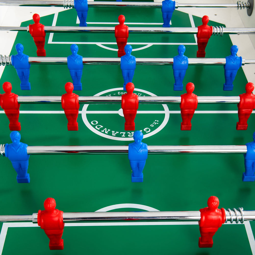 The GARLANDO MASTER PRO is weatherproof so you can bring all the great foosball fun outside. It is perfect for those who love the game but do not have enough free space for an indoor table.