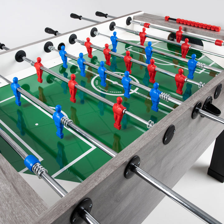The Garlando G-500 Indoor Foosball Table has excellent stability and outstanding playability characteristics, while also boasting a stylish, ultramodern design.