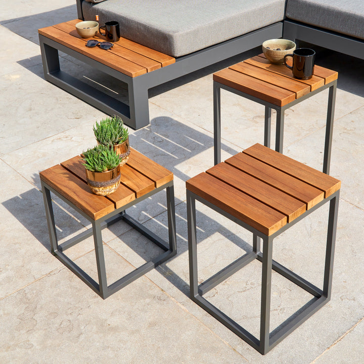 Gili Teak Top Side Tables