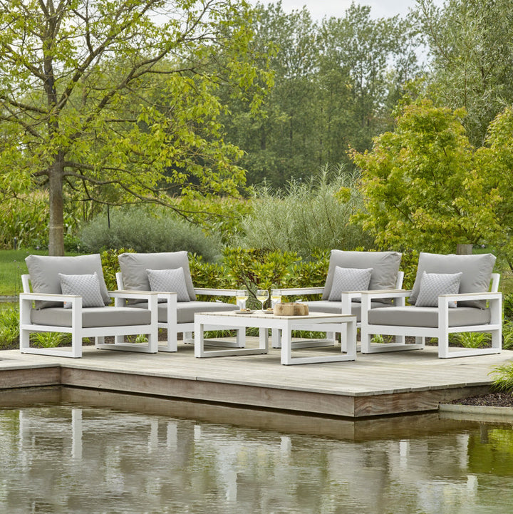 Mallorca Aluminum 5-Piece Conversation Set