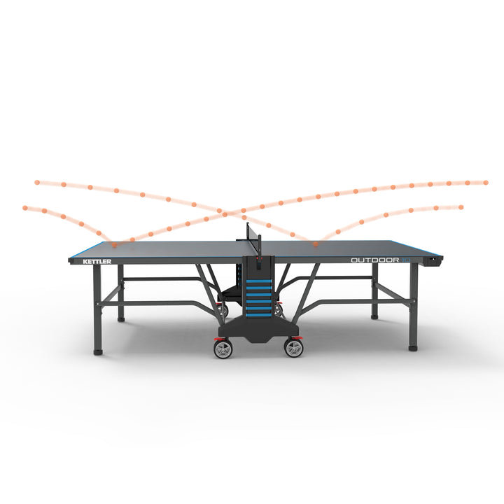 Outdoor 10 Table Tennis Table 4-Player Bundle