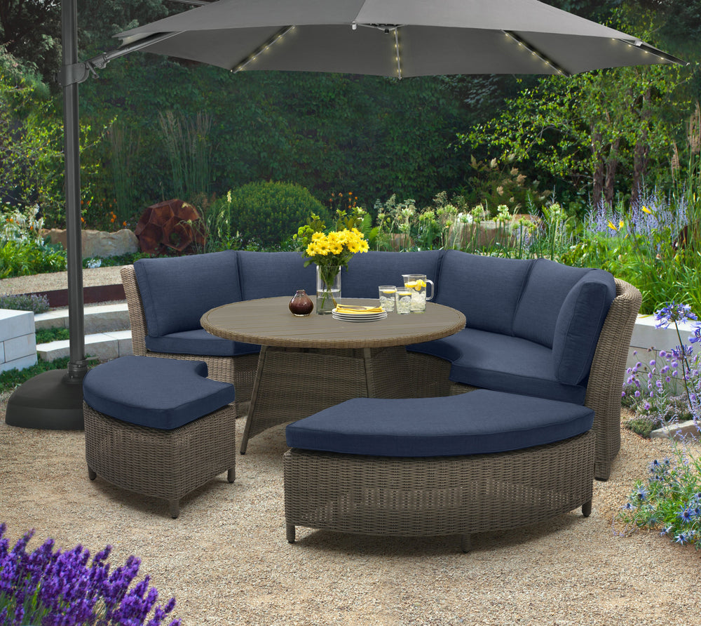 With Palma Casual Dining you can enjoy dining and relaxing in one beautiful set of furniture.  Eat, drink, entertain, relax with friends; casual or formal. All in all, it's a fusion of lounge and dining in one unique set making it incredibly versatile and a great value.
