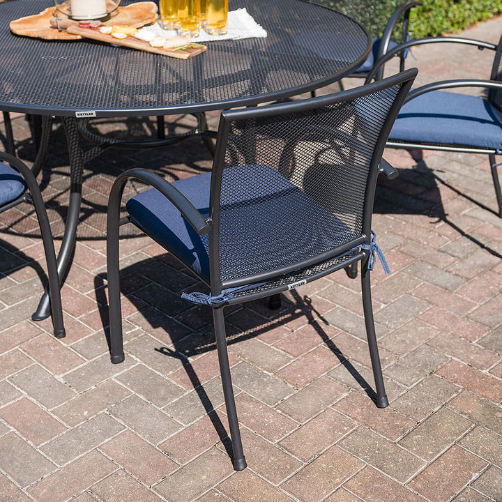 Pilano 7-Piece Round Wrought Iron Dining Set