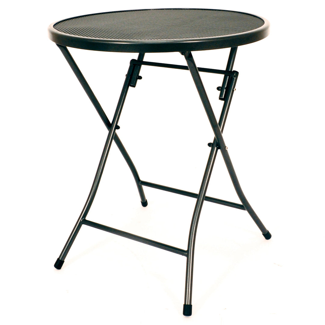 High quality foldable wrought iron bistro table