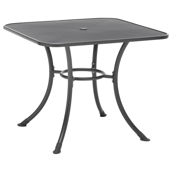 KETTLER® utilizes an exclusive Electrotherm™ coating technology on all of wrought furniture. This finish is three (3) times thicker than a conventional powder coat. The Electrotherm™ coating creates an extremely smooth finish with obsolete weld points and resists scratching, peeling, fading and chipping. Another advantage is that the furniture will remain approximately twenty percent (20%) cooler after long sun exposure.