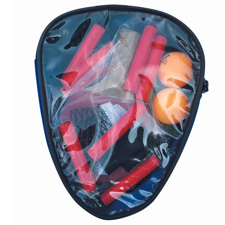 If you love Table Tennis you will love this miniature Table game.  It's great for taking it on the go.  It folds up and has a strong magnet to keep it securely closed.  All the pieces store easily inside the folded table.