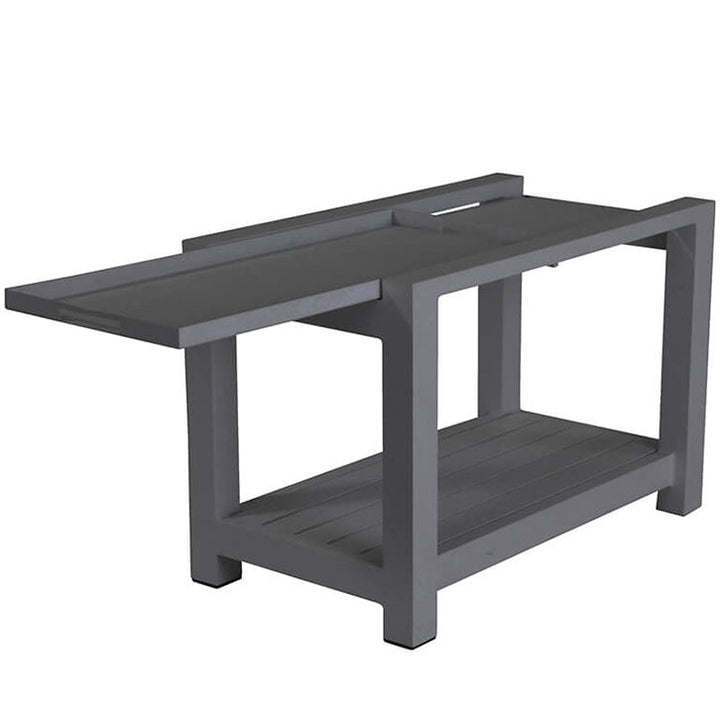 serving trolly with side tray slightly removed