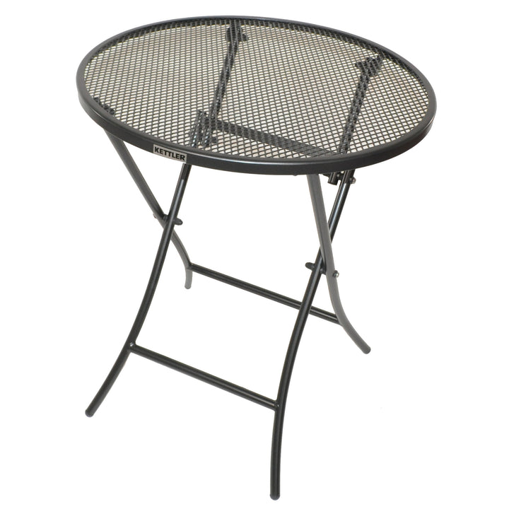 Wrought iron table in open position designed in germany small parcel