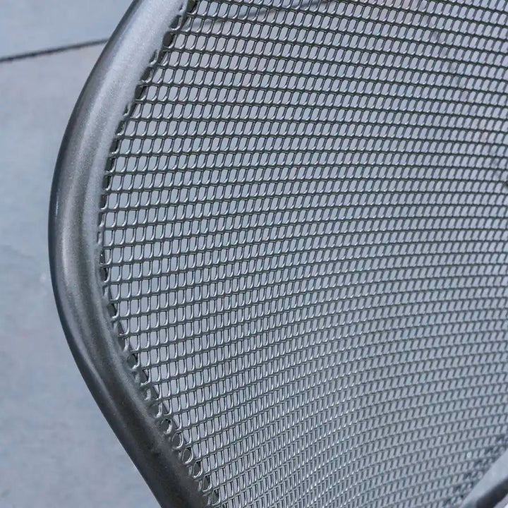 The Kettler Caredo collection is an elegant collection of steel mesh dining products that is at home in any outdoor setting. The Caredo features a comfortable seating position thanks to it's ergonomic curved back and seat. Kettler's Electrotherm™ finish of the Caredo gives the furniture a classic look for traditional gardens while still protecting the furniture from the elements.