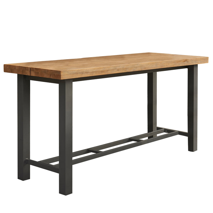 With its powder coated construction and 100% Indonesian SVLK certified teak tops, the Nevada Bar Set is a true work of art.  The combination of durable aluminum frame and warm robust teak gives it an eye-catching industrial look that will surely grab the attention of the most disconcerting critic.