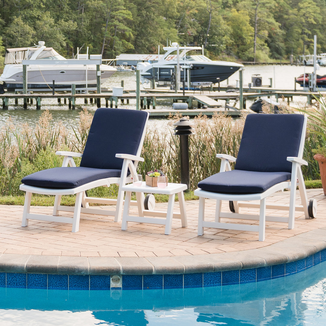 Extremely Weatherproof And Easy To Clean! Resin is a strong, high-quality synthetic material that is extremely weatherproof - making it perfect for pool or ocean side furniture.