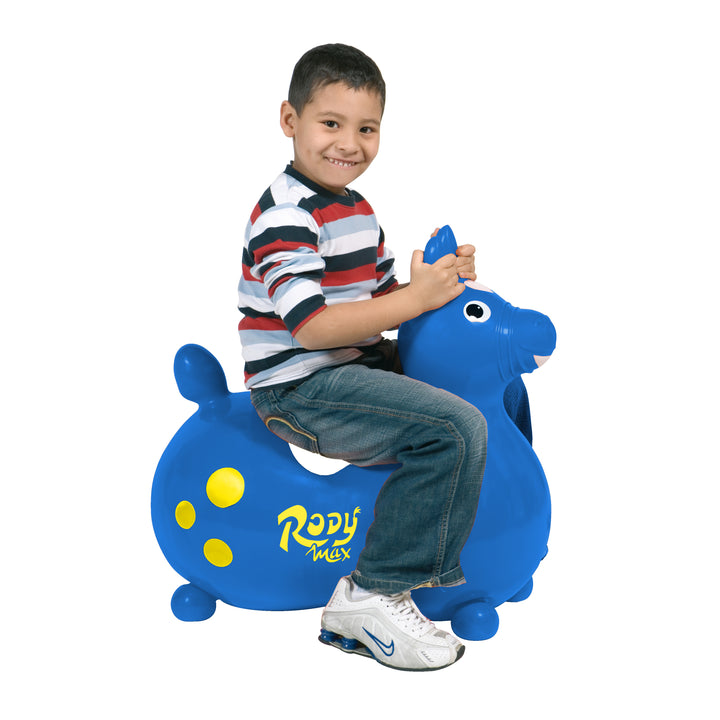 Rody Max is the large version of our popular Rody horse, meant for bigger kids (5 years and up). It promotes an involving and active playtime while developing children’s balance, motor skills and body coordination. Rody Max is also a valuable therapy tool for children with special needs.