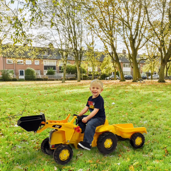 CAT Kid Tractor With Trailer