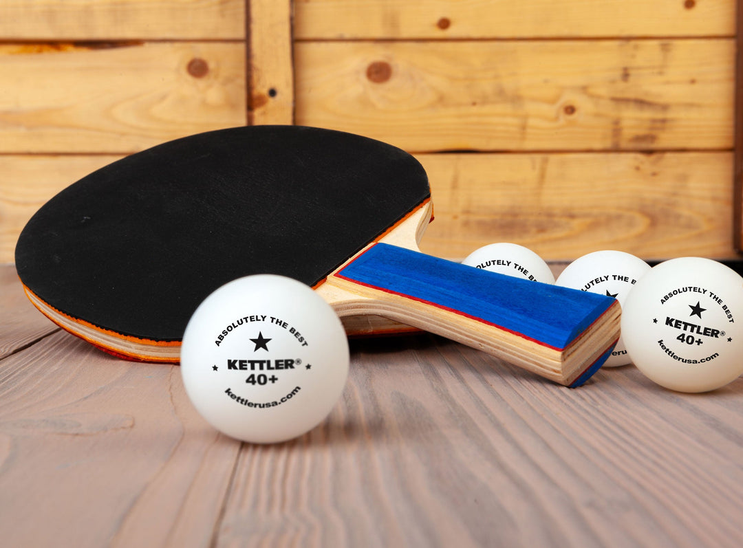 One star ITTF approved 40mm table tennis balls with paddle