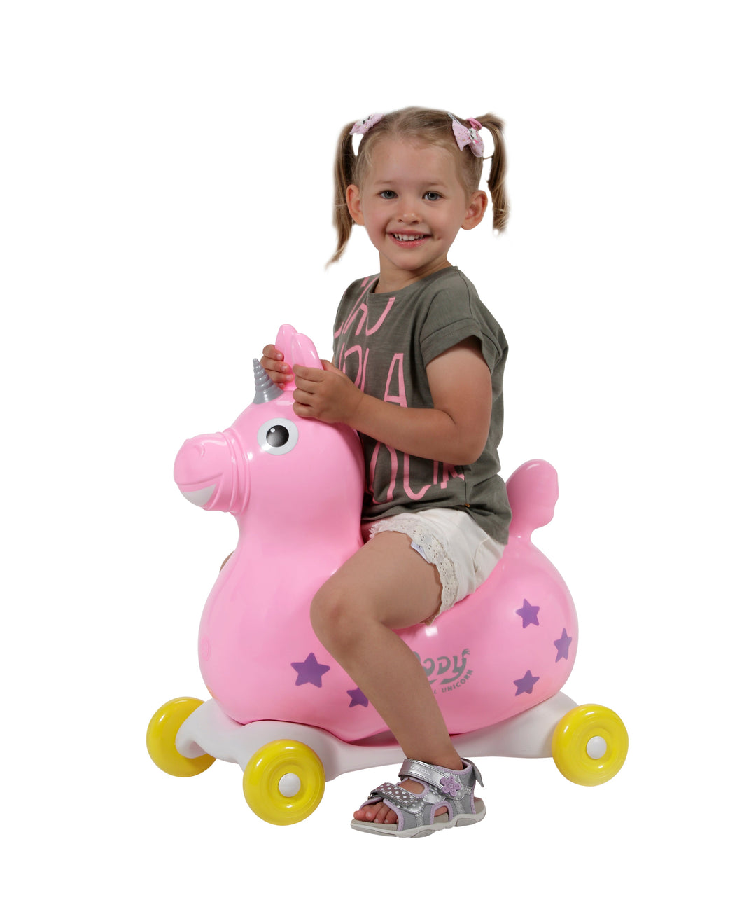 Our celebrated Rody now in the exclusive unicorn version. The magical horn and the sparkling stars stimulate children’s imagination. Having the same features as Rody horse, also Rody Magical Unicorn helps your child develop balance, movement skills and coordination.