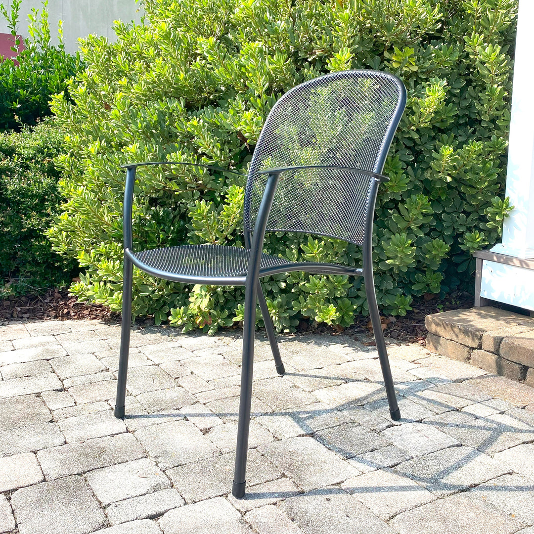 The Kettler Caredo collection is an elegant collection of steel mesh dining products that is at home in any outdoor setting. The Caredo features a comfortable seating position thanks to it's ergonomic curved back and seat. Kettler's Electrotherm™ finish of the Caredo gives the furniture a classic look for traditional gardens while still protecting the furniture from the elements.