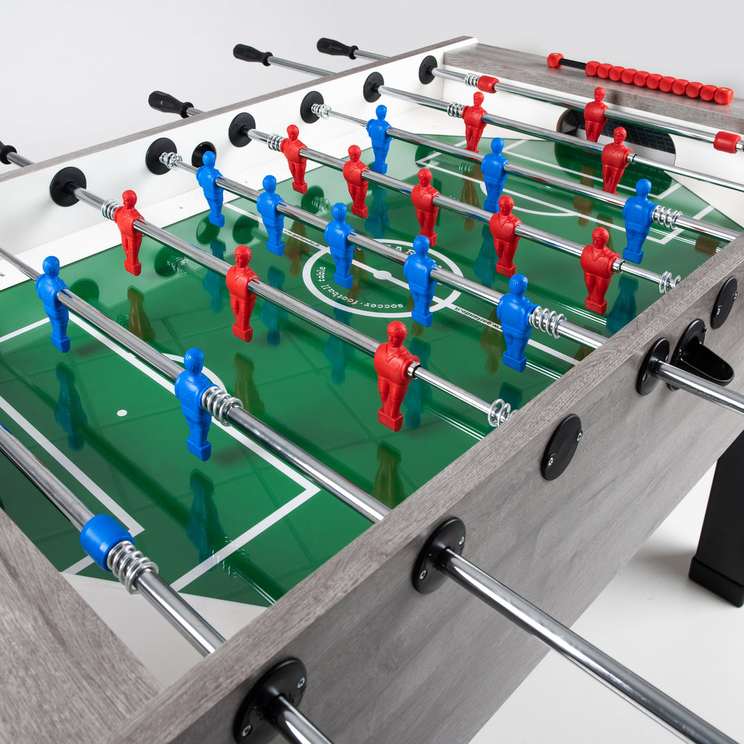 The Garlando G-500 Indoor Foosball Table has excellent stability and outstanding playability characteristics, while also boasting a stylish, ultramodern design. 