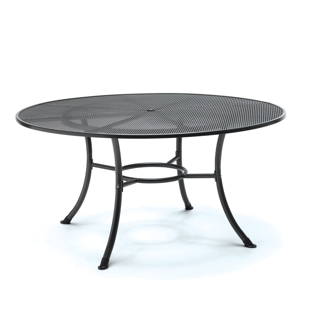KETTLER 60" Round wrought iron mesh table